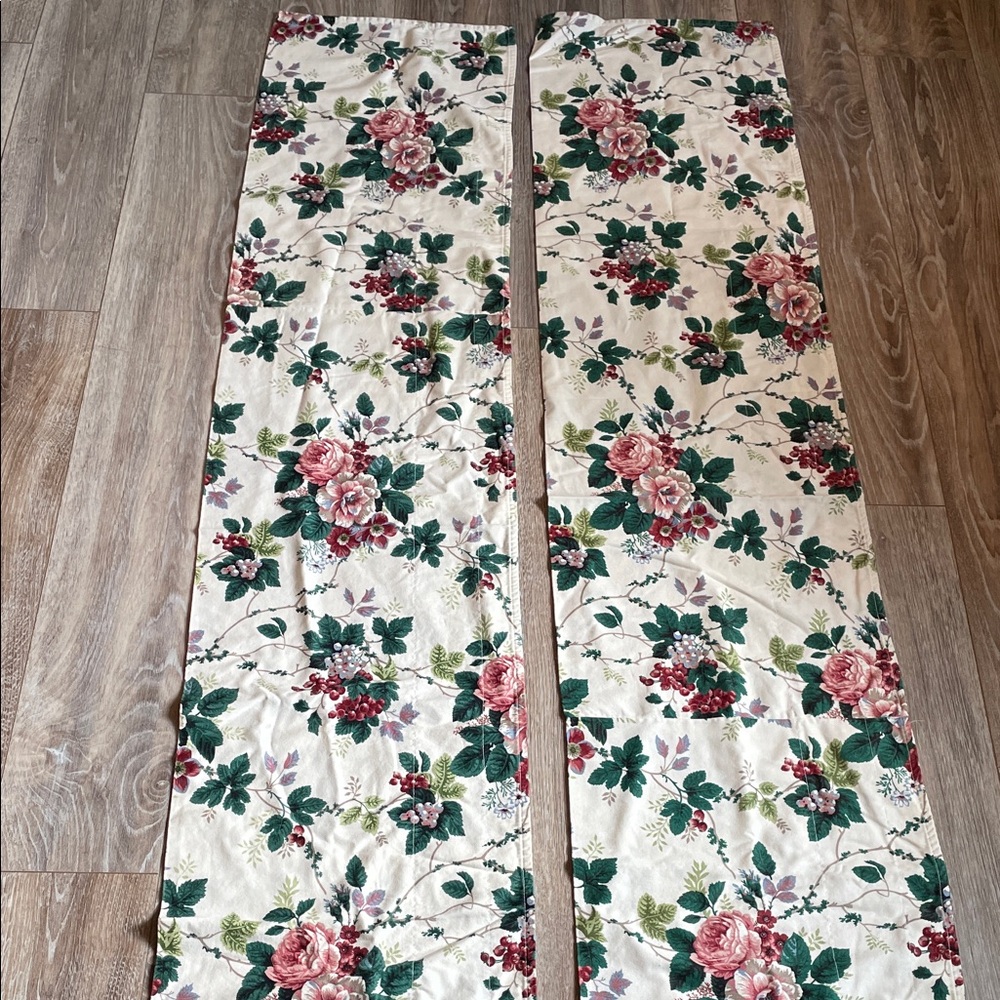 Waverly Pleasant Valley Valance (2) 1980’s Cottagecore 74L x 15W